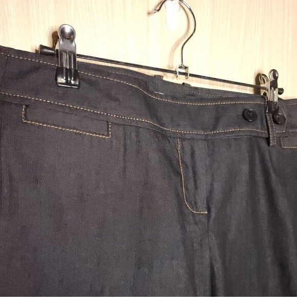 Loft Womens Dark Wash Capri Jeans 4 - Picture 3 of 6